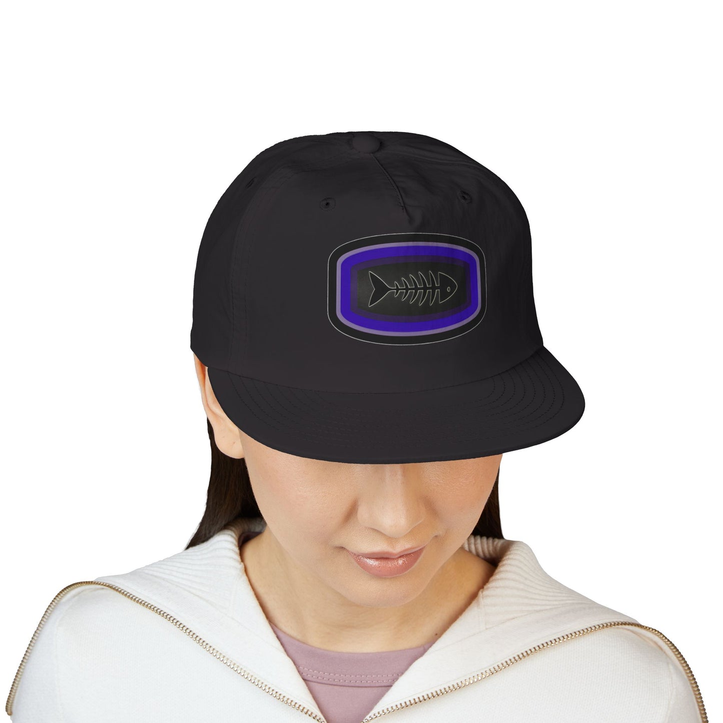 Surf Cap - Fish Skeleton Design