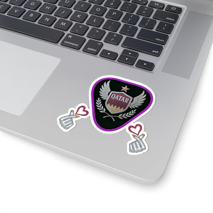 Qatar Themed Kiss-Cut Stickers for Laptops, Water Bottles, Travel Decor, Gifts, Sports Enthusiasts