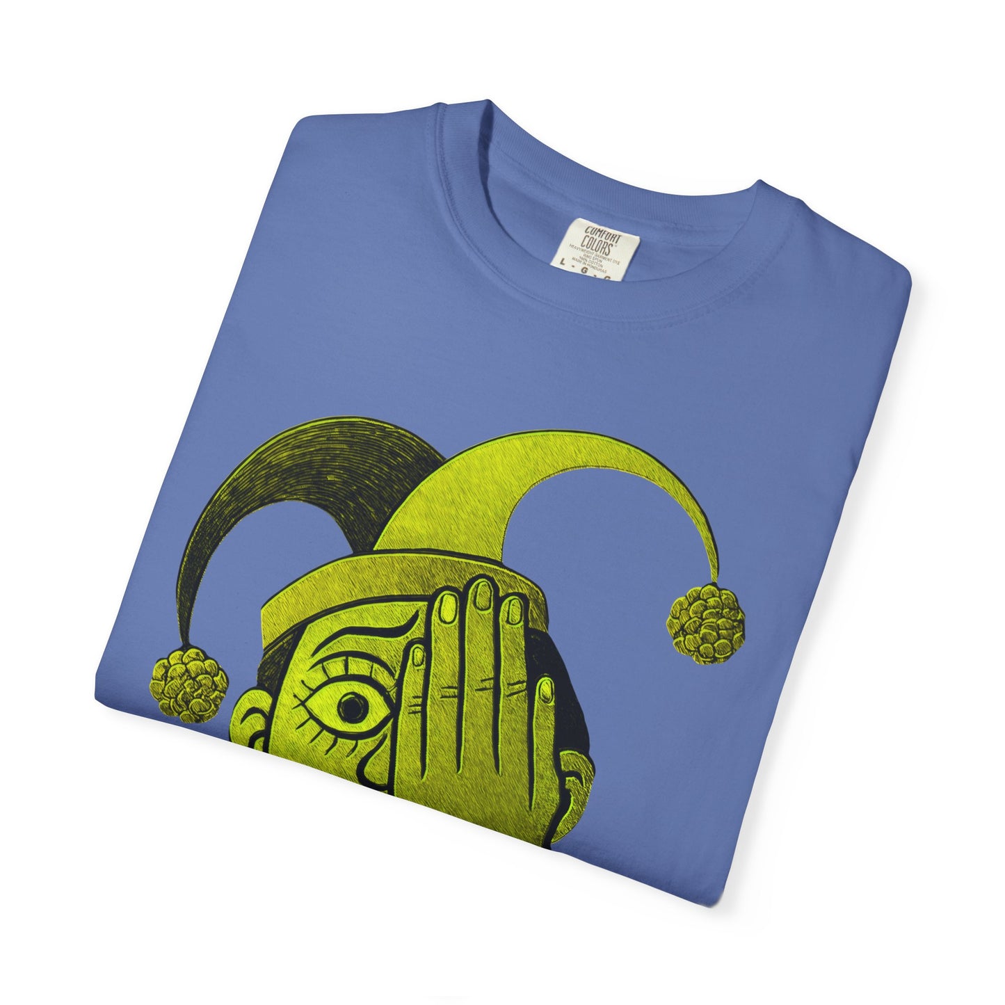 Garment-Dyed T-shirt 'i can't see' Design