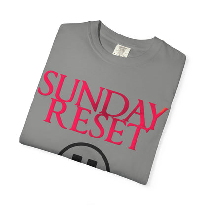 T-Shirt Sunday Reset Unisex Garment-Dyed