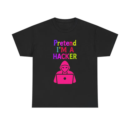 Pretend I'm a Hacker Tee, Fun Unisex Heavy Cotton Tee, Geeky Gift for Coders, Computer Lovers Shirt, Casual Everyday Wear, Unique [...]