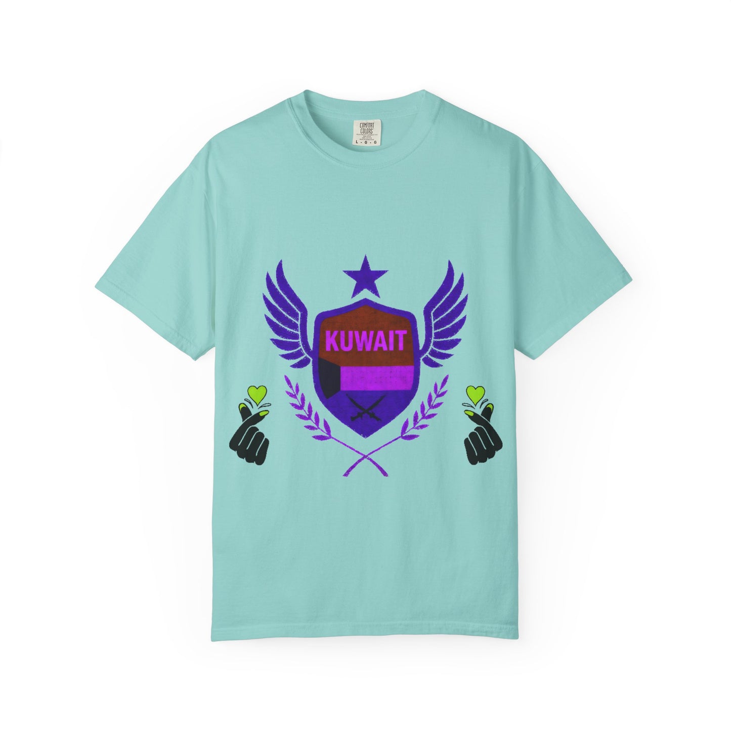 Kuwait Pride Unisex T-Shirt, Garment-Dyed Tee, LGBTQ+ Support Shirt, Casual Wear, Gift for Pride Month, Statement Fashion