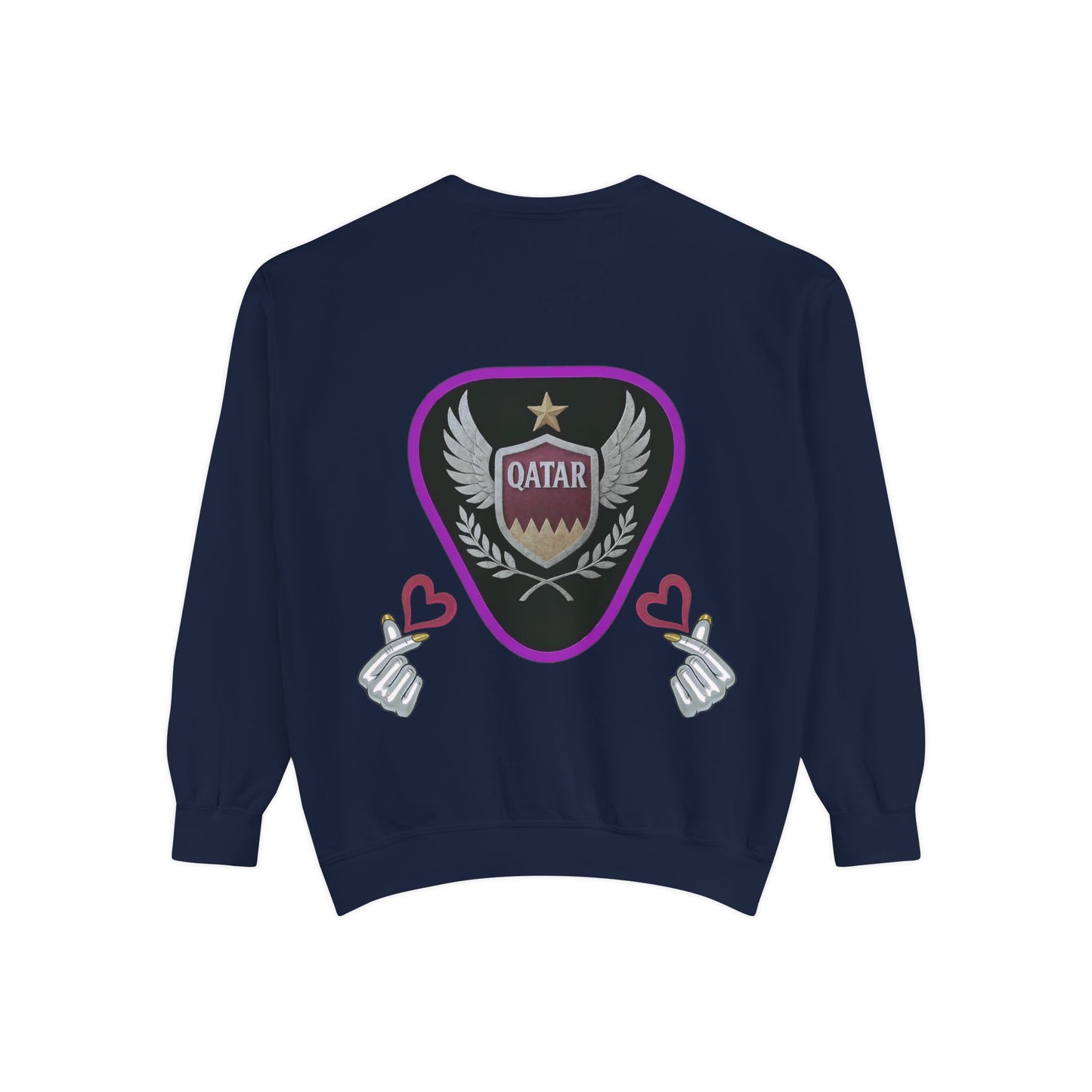 Qatar-Inspired Unisex Sweatshirt, Cozy Gift for Sports Fans, Stylish Casualwear, Travel Apparel, Souvenir from Qatar
