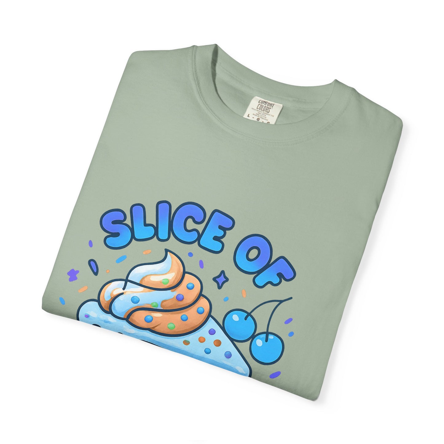 Colorful Slice of Happiness T-Shirt, Cute Dessert Tee, Unisex Graphic Tee, Sweet Gift for Foodies, Fun Casual Wear