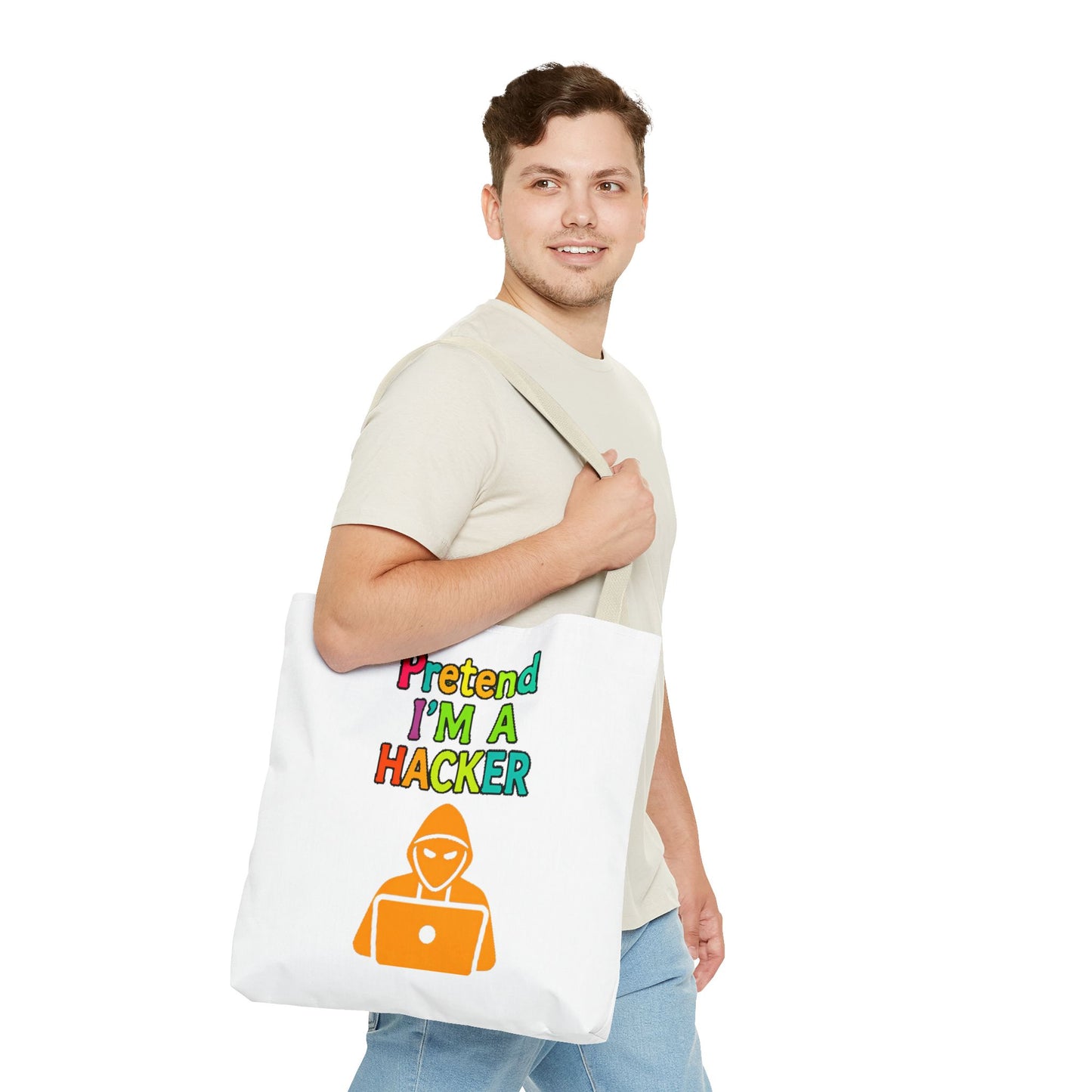 Tote Bag - Pretend I'm a Hacker Design