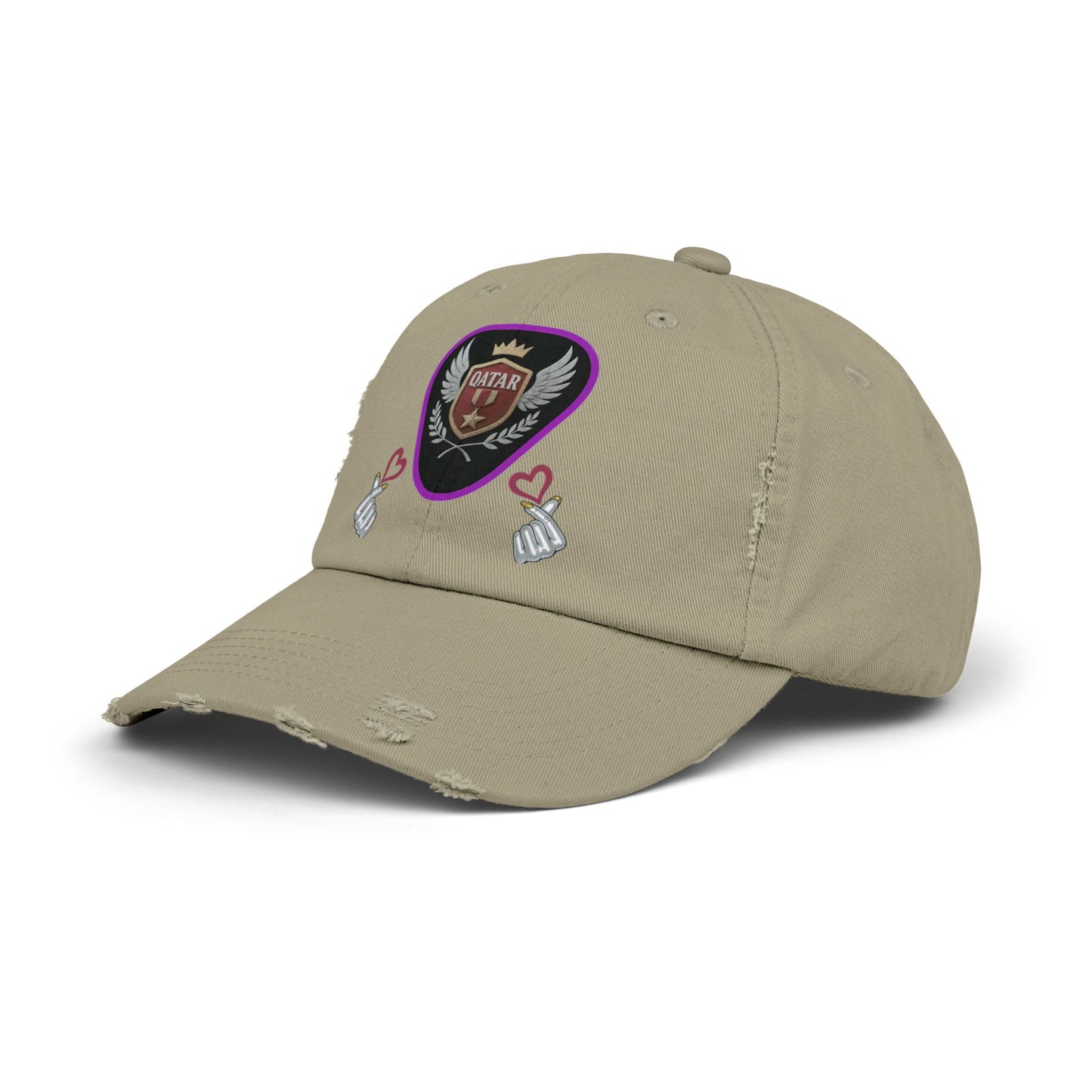 Cap Qatar Love - Unisex Distressed