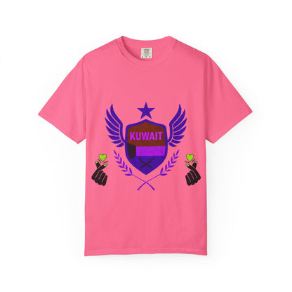 Kuwait Pride Unisex T-Shirt, Garment-Dyed Tee, LGBTQ+ Support Shirt, Casual Wear, Gift for Pride Month, Statement Fashion