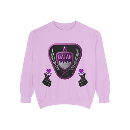 Qatar-Inspired Unisex Sweatshirt | Cozy Fashion for Sports Fans, Travel Lovers, Gift for Holidays, Casual Wear
