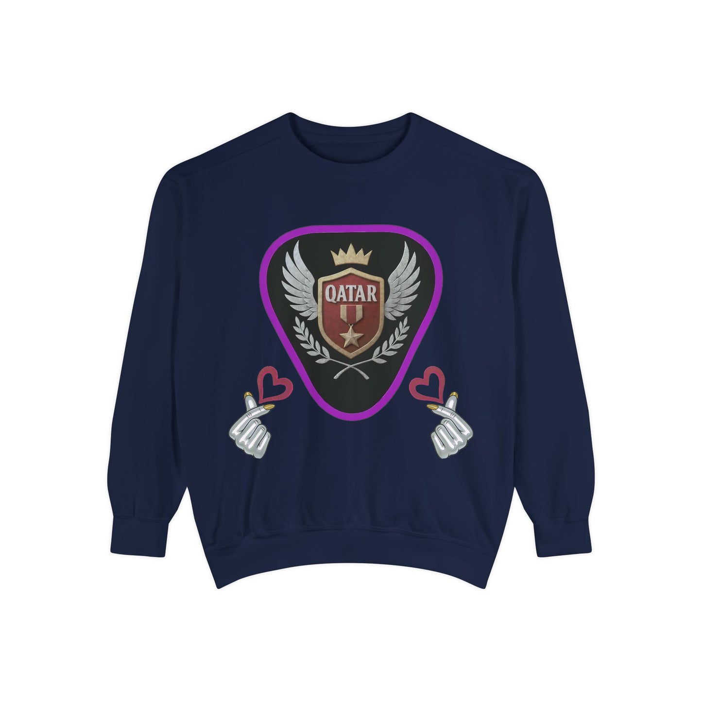 Qatar-Inspired Unisex Sweatshirt, Cozy Gift for Sports Fans, Stylish Casualwear, Travel Apparel, Souvenir from Qatar