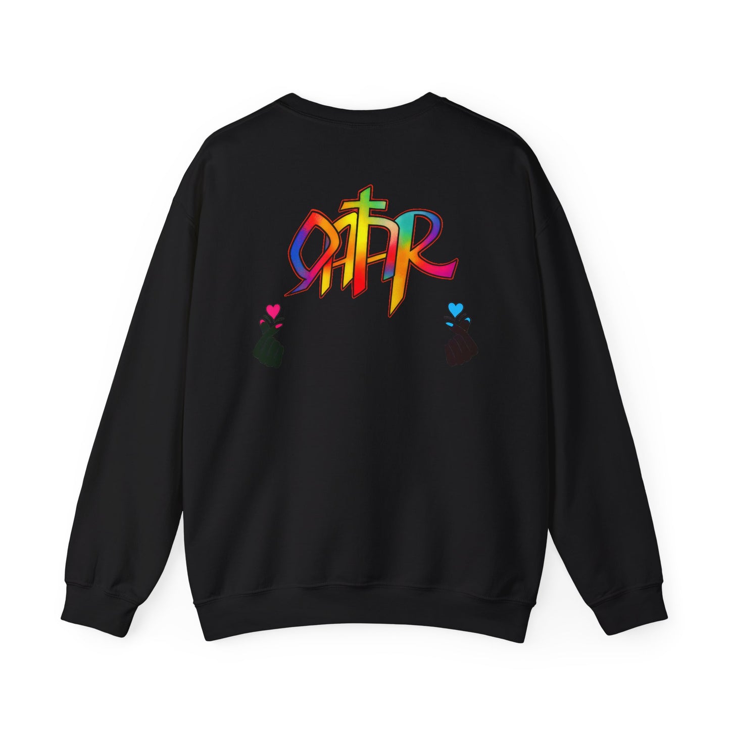 Colorful Qatar Unisex Sweatshirt, Cozy Fall Apparel, Unique Gift, Travel Inspired, Streetwear, Casual Wear