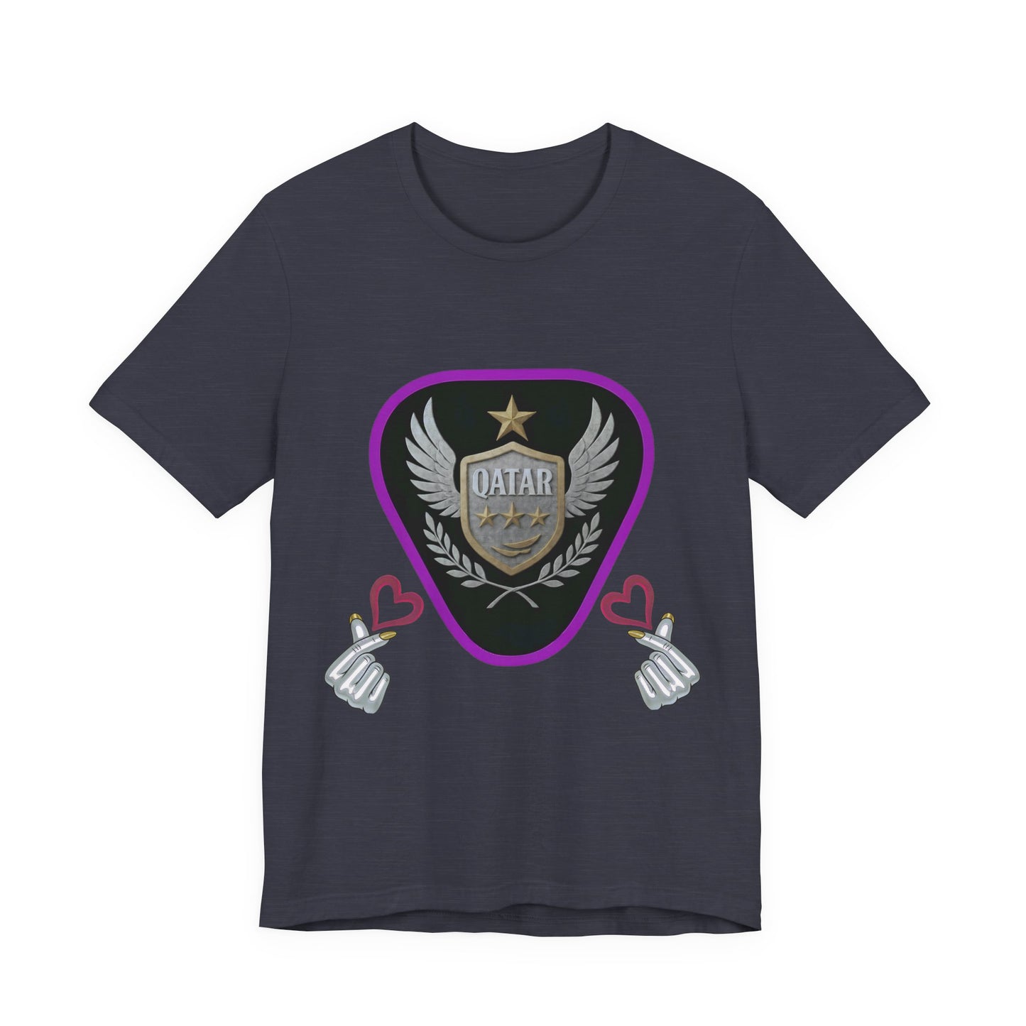 T-Shirt QATAR LOVE Unisex Jersey Short Sleeve Tee