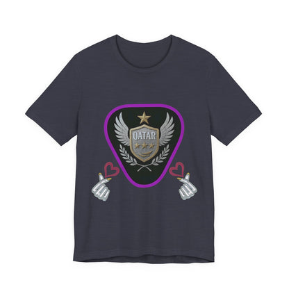 T-Shirt QATAR LOVE Unisex Jersey Short Sleeve Tee