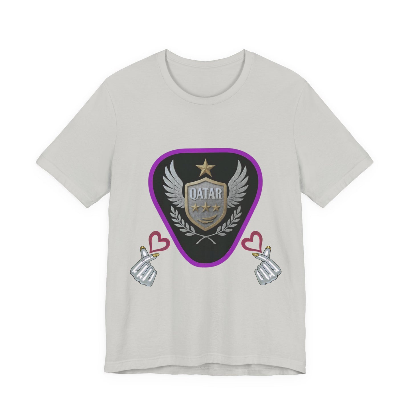 T-Shirt QATAR LOVE Unisex Jersey Short Sleeve Tee