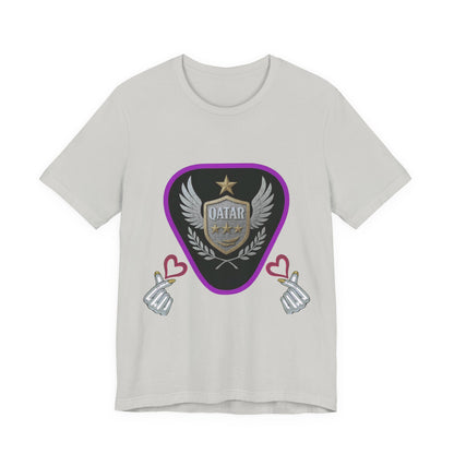 T-Shirt QATAR LOVE Unisex Jersey Short Sleeve Tee