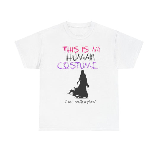 Cotton Tee - 'THIS IS MY HUMAN COSTUME'