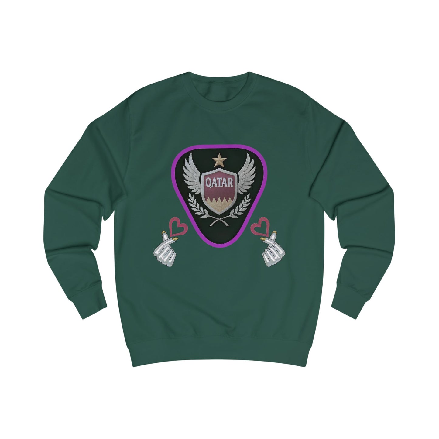 Stylish Qatar Sweatshirt for Fans, Unisex Cozy Apparel for Sports Lovers, Perfect Gift for Holidays & Events, Trendy Graphic Sweater, [...]
