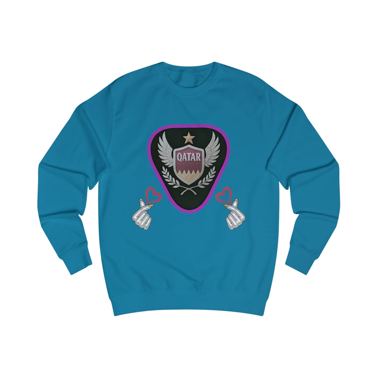 Stylish Qatar Sweatshirt for Fans, Unisex Cozy Apparel for Sports Lovers, Perfect Gift for Holidays & Events, Trendy Graphic Sweater, [...]
