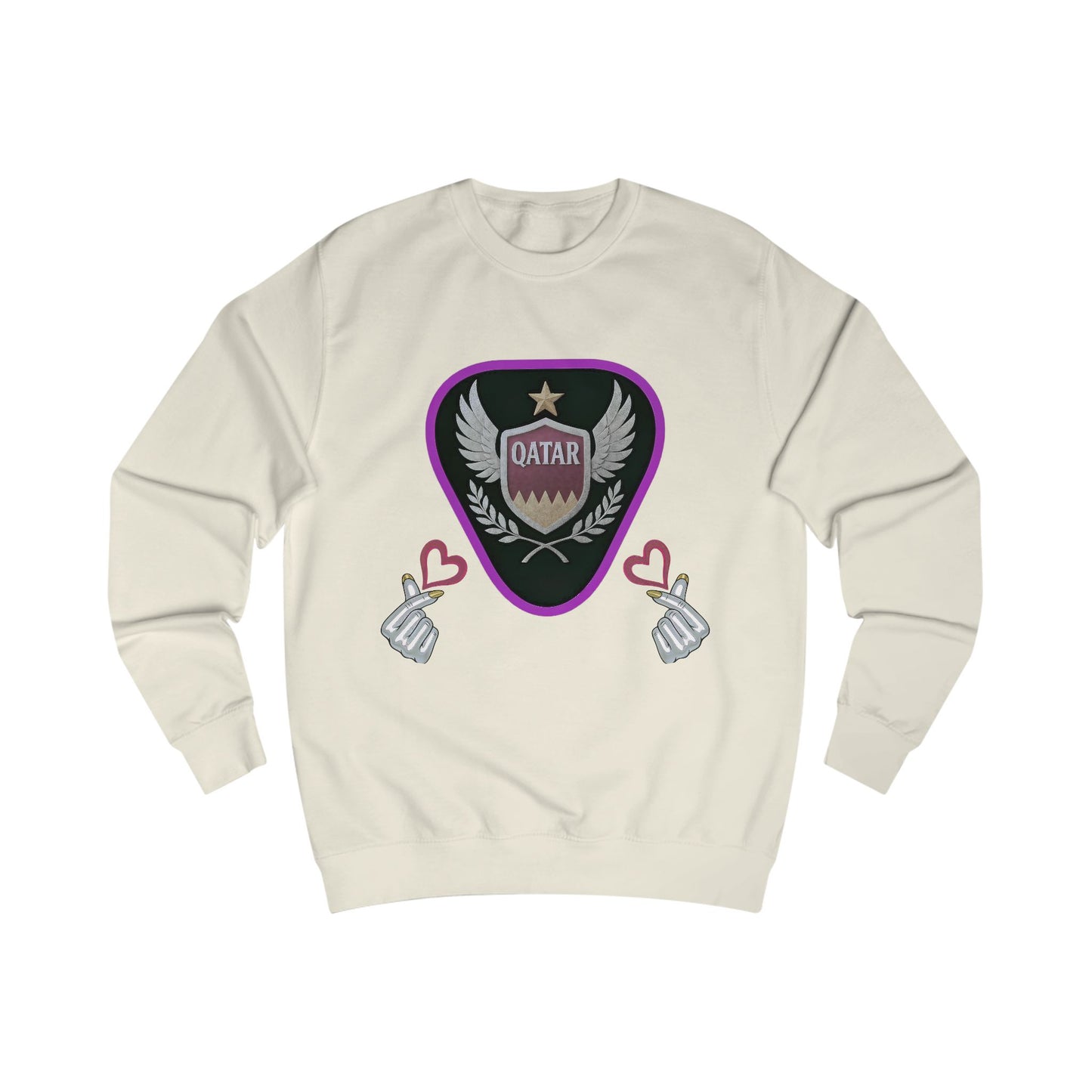 Stylish Qatar Sweatshirt for Fans, Unisex Cozy Apparel for Sports Lovers, Perfect Gift for Holidays & Events, Trendy Graphic Sweater, [...]