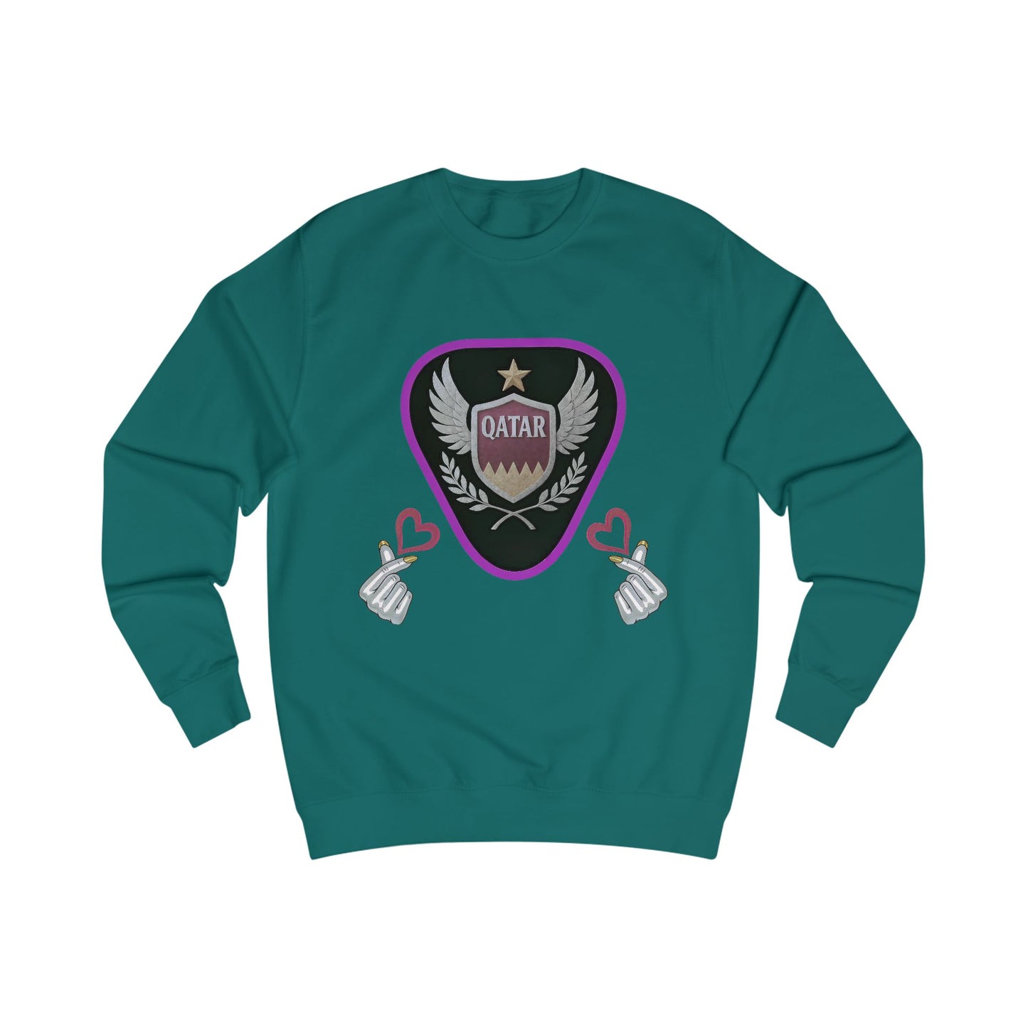 Stylish Qatar Sweatshirt for Fans, Unisex Cozy Apparel for Sports Lovers, Perfect Gift for Holidays & Events, Trendy Graphic Sweater, [...]
