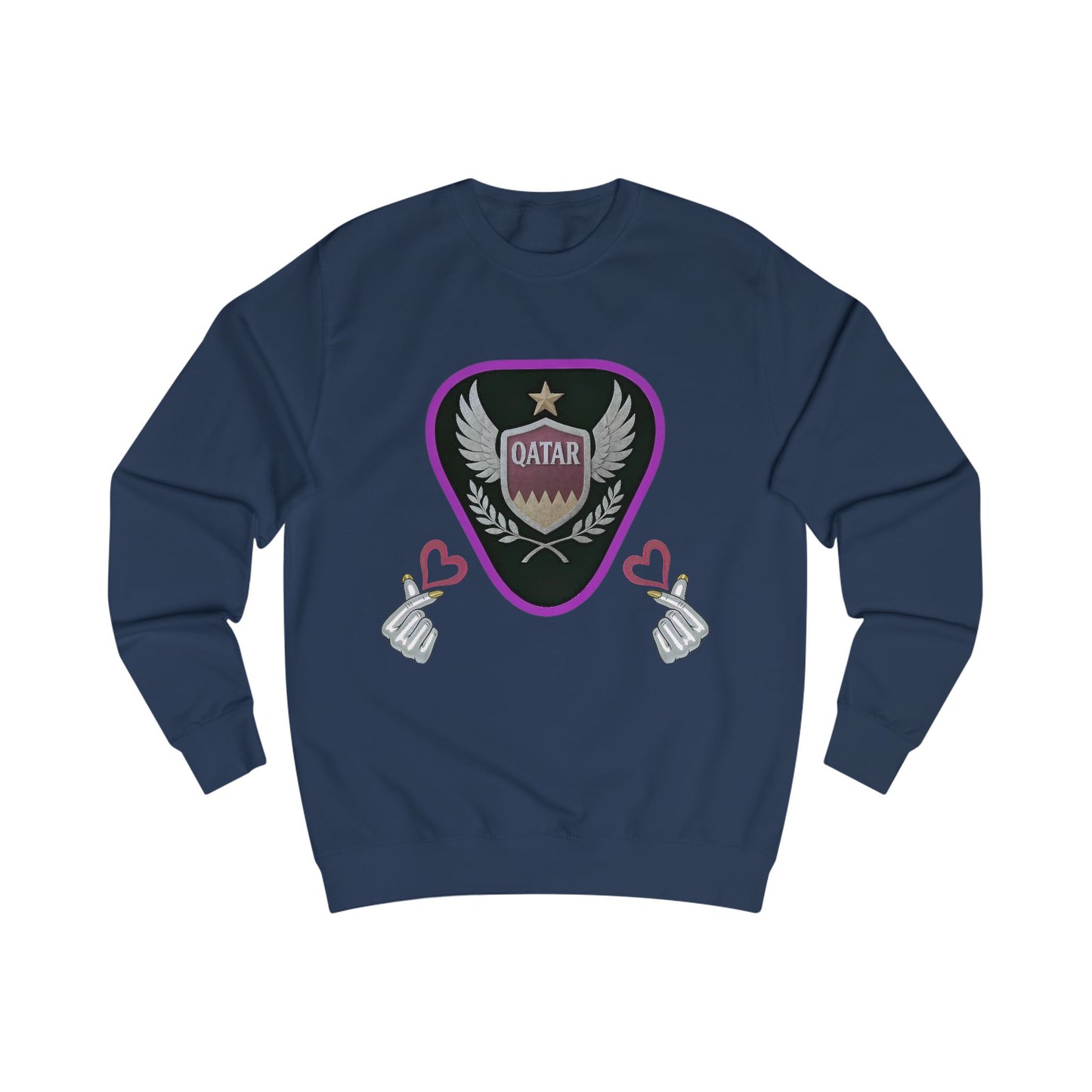 Stylish Qatar Sweatshirt for Fans, Unisex Cozy Apparel for Sports Lovers, Perfect Gift for Holidays & Events, Trendy Graphic Sweater, [...]