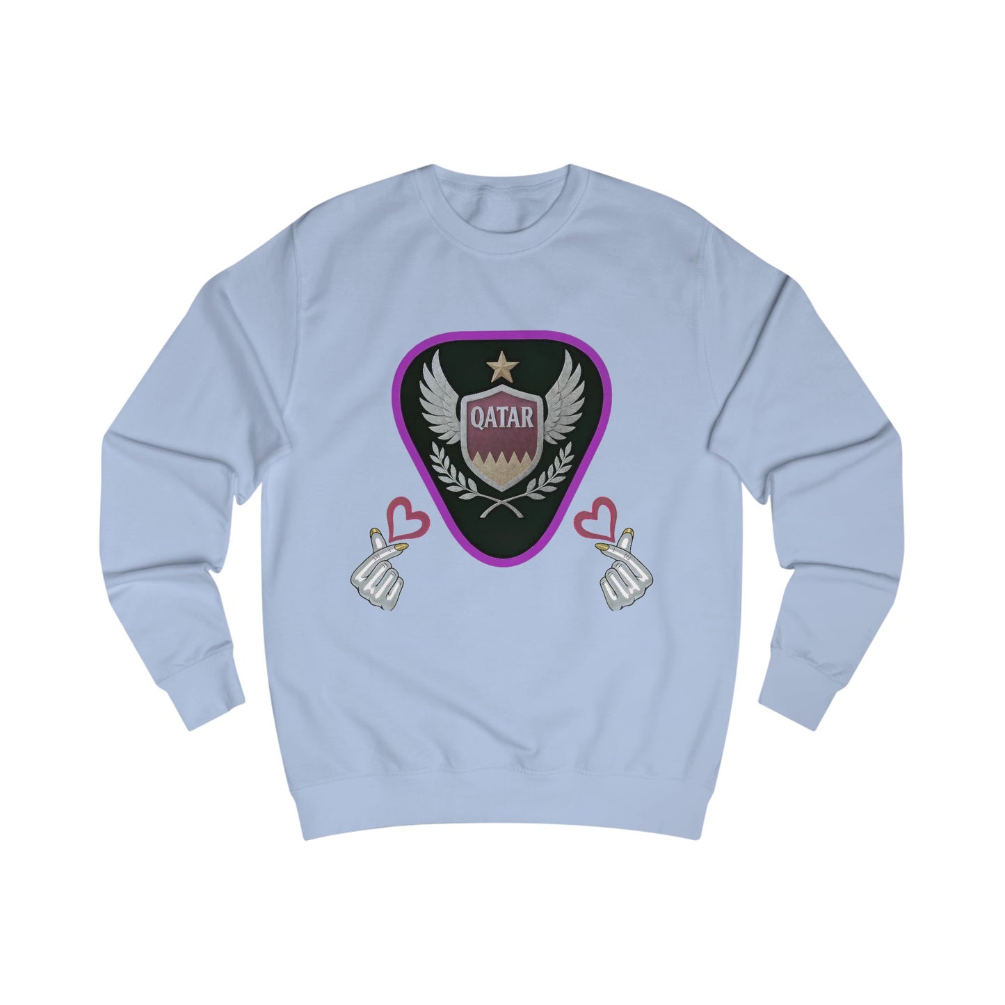 Stylish Qatar Sweatshirt for Fans, Unisex Cozy Apparel for Sports Lovers, Perfect Gift for Holidays & Events, Trendy Graphic Sweater, [...]