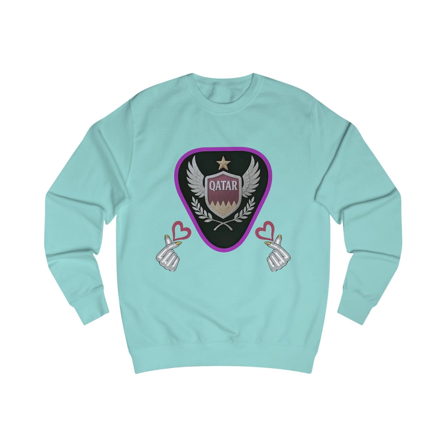 Stylish Qatar Sweatshirt for Fans, Unisex Cozy Apparel for Sports Lovers, Perfect Gift for Holidays & Events, Trendy Graphic Sweater, [...]