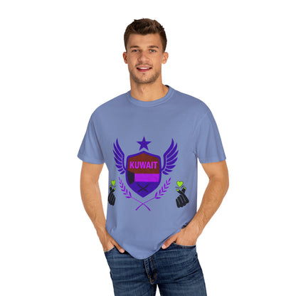 Kuwait Pride Unisex T-Shirt, Garment-Dyed Tee, LGBTQ+ Support Shirt, Casual Wear, Gift for Pride Month, Statement Fashion