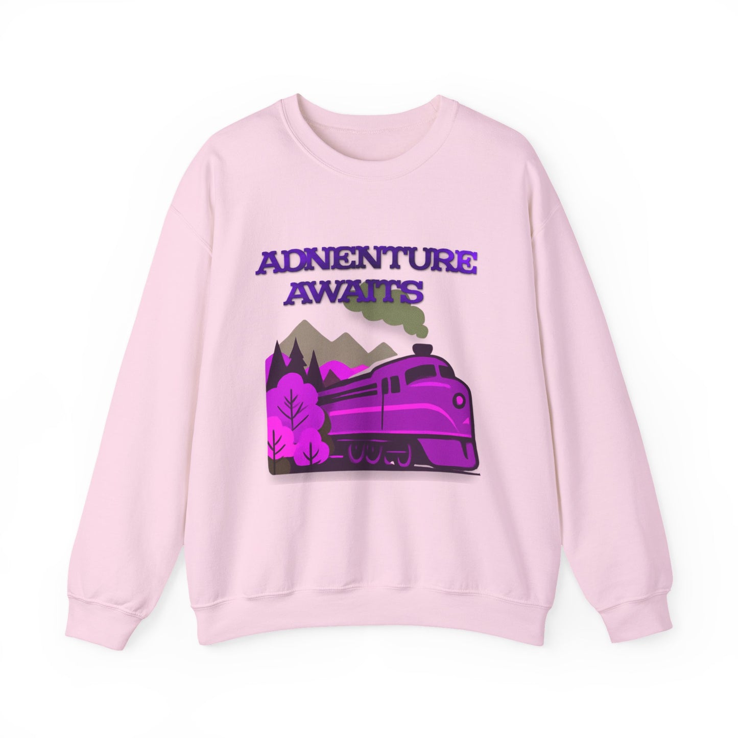 Vintage Train Adventure Sweatshirt - Cozy Travel Design