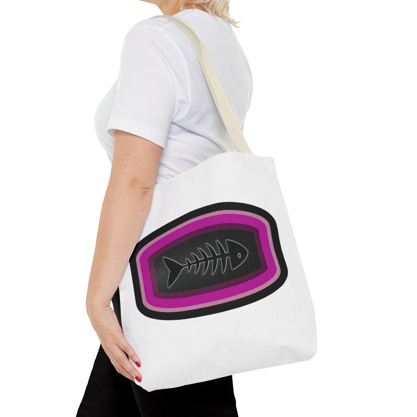 Fish Skeleton Tote Bag - Unique Design for Fishing Enthusiasts
