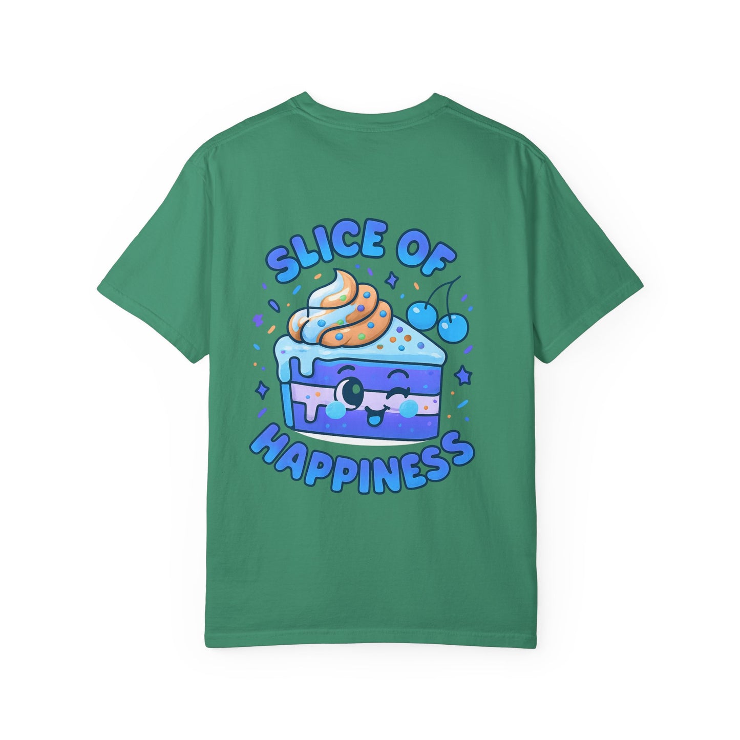 Colorful Slice of Happiness T-Shirt, Cute Dessert Tee, Unisex Graphic Tee, Sweet Gift for Foodies, Fun Casual Wear