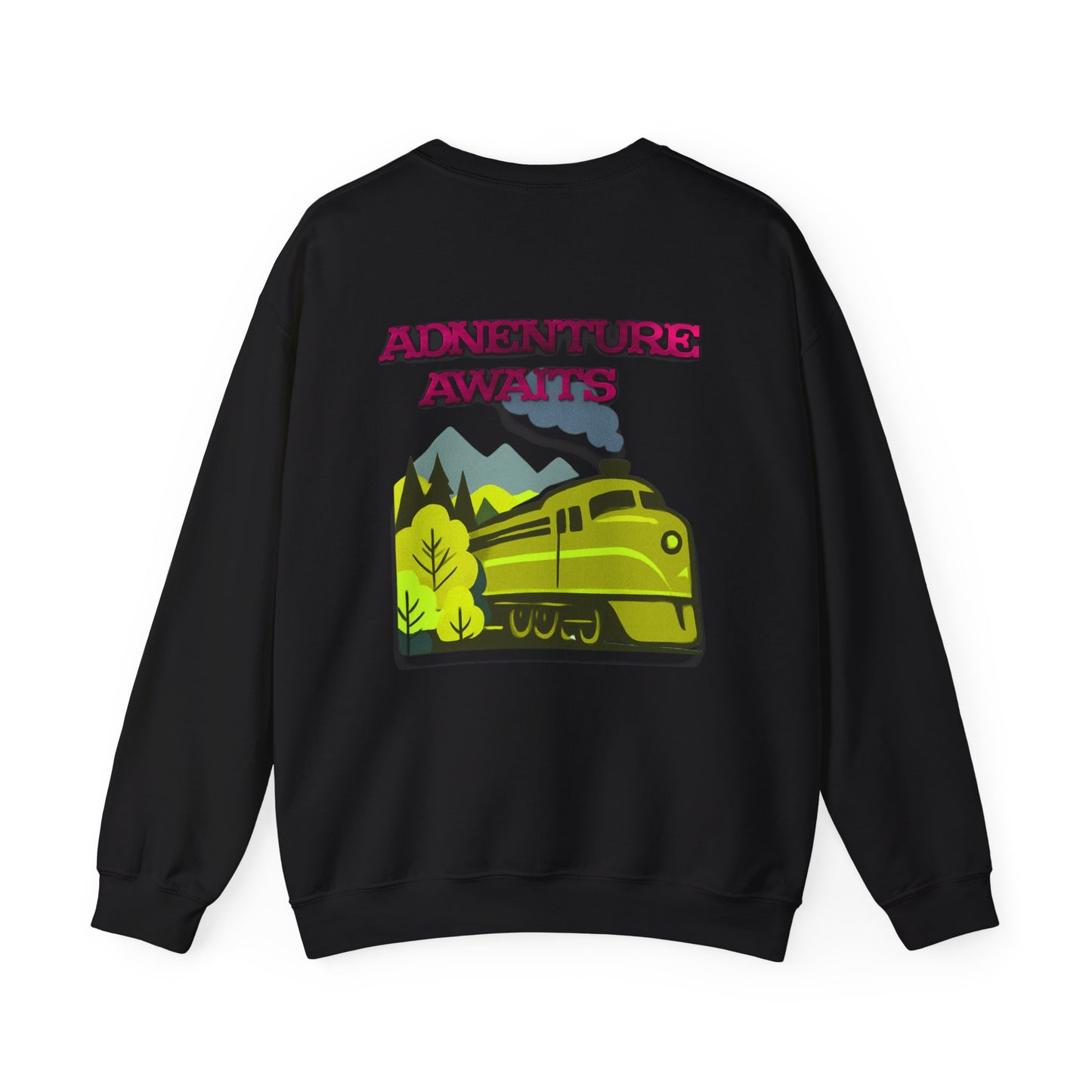 Vintage Train Adventure Sweatshirt - Cozy Travel Design