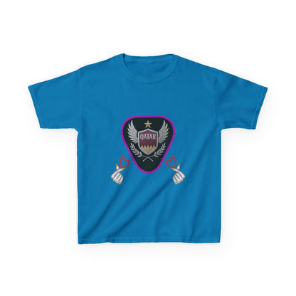 Kids' Fun Graphic Tee, Casual Kids T-Shirt, Cute Kids Top, Qatar Themed Shirt, Gift for Young Fans