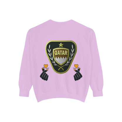 Qatar-Inspired Unisex Sweatshirt | Cozy Fashion for Sports Fans, Travel Lovers, Gift for Holidays, Casual Wear