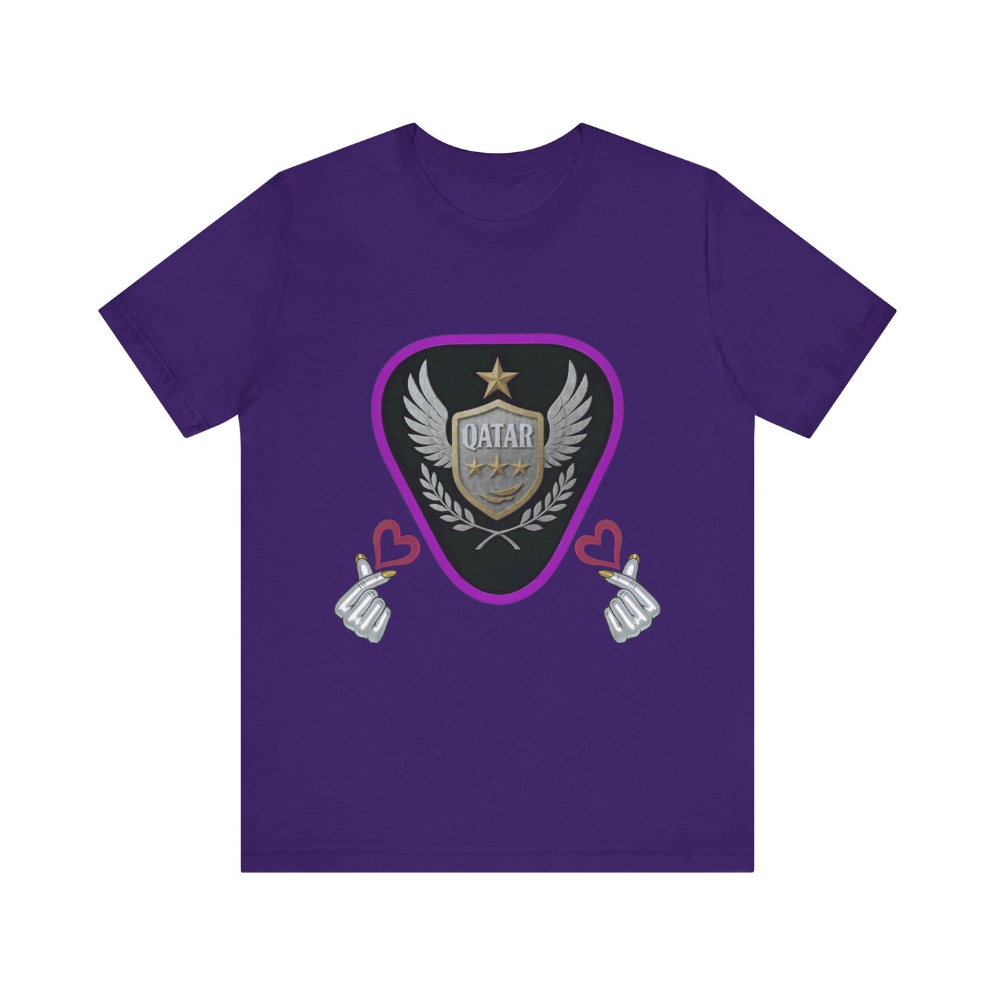 T-Shirt QATAR LOVE Unisex Jersey Short Sleeve Tee