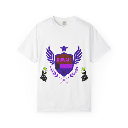 Kuwait Pride Unisex T-Shirt, Garment-Dyed Tee, LGBTQ+ Support Shirt, Casual Wear, Gift for Pride Month, Statement Fashion