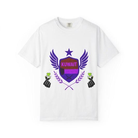 Kuwait Pride Unisex T-Shirt, Garment-Dyed Tee, LGBTQ+ Support Shirt, Casual Wear, Gift for Pride Month, Statement Fashion