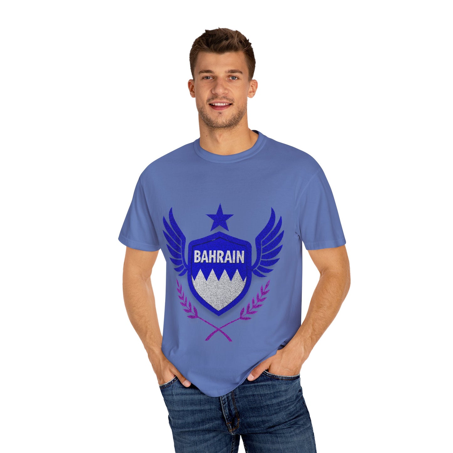 Bahrain Wings T-shirt - Casual Wear, Gift for Travelers, Sports Enthusiasts, Souvenirs, Unique Gift Idea