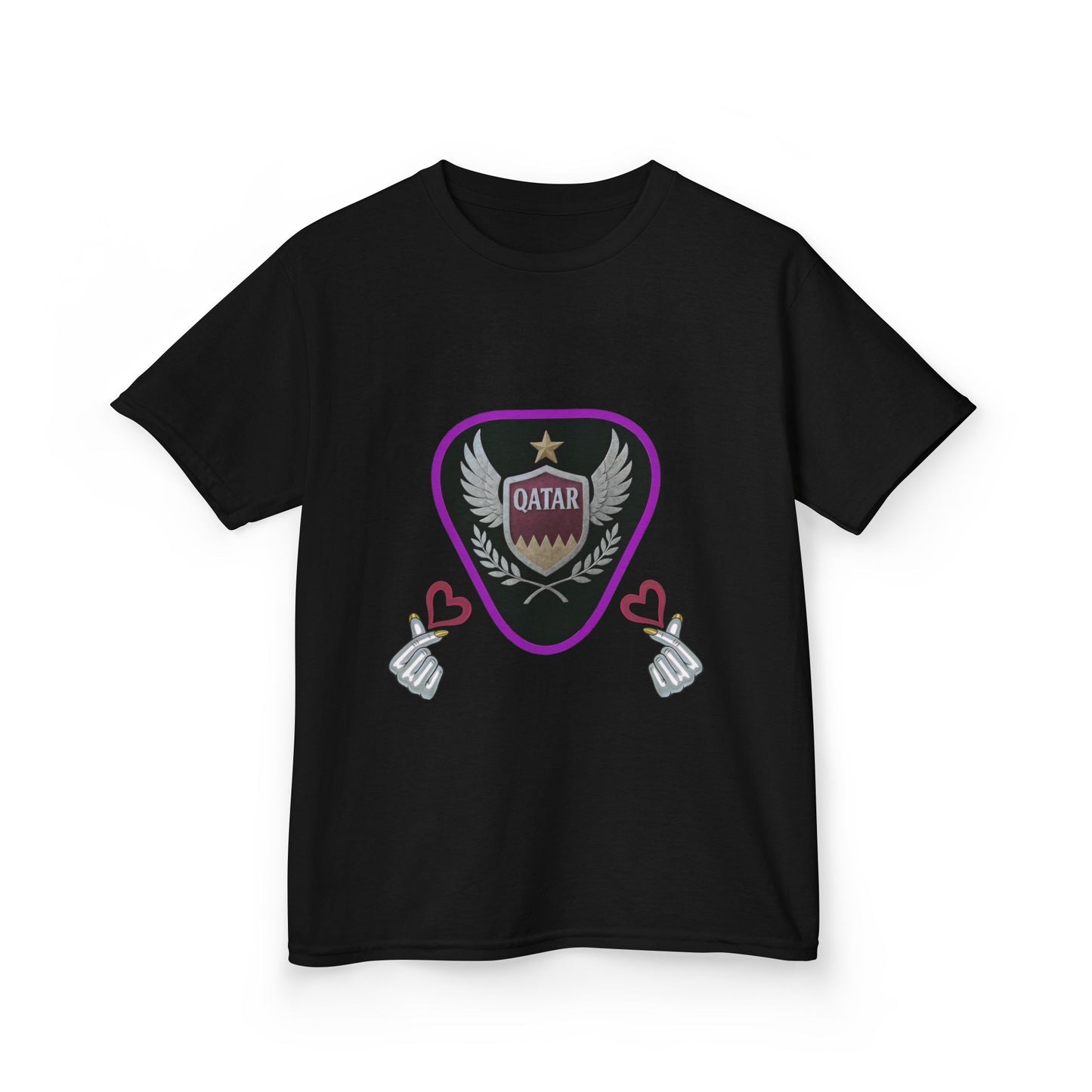 Kids' Fun Graphic Tee, Casual Kids T-Shirt, Cute Kids Top, Qatar Themed Shirt, Gift for Young Fans