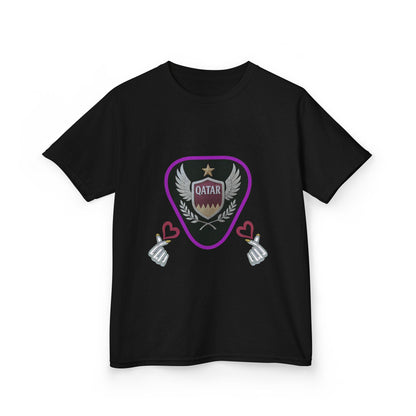 Kids' Fun Graphic Tee, Casual Kids T-Shirt, Cute Kids Top, Qatar Themed Shirt, Gift for Young Fans
