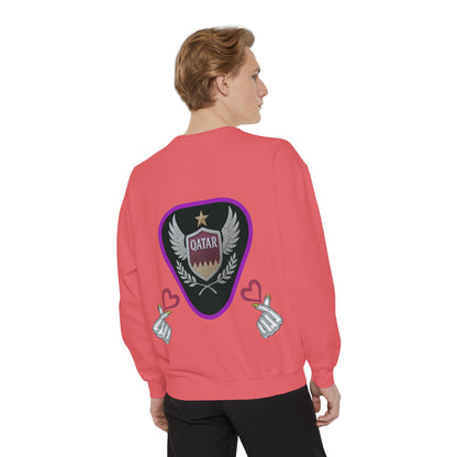Qatar-Inspired Unisex Sweatshirt, Cozy Gift for Sports Fans, Stylish Casualwear, Travel Apparel, Souvenir from Qatar