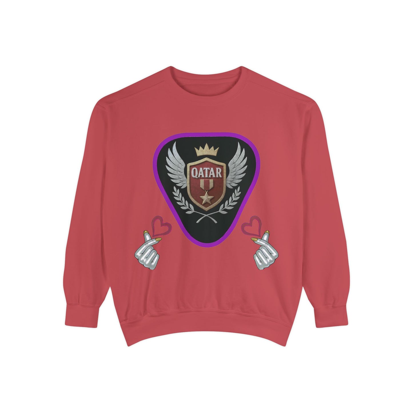 Qatar-Inspired Unisex Sweatshirt, Cozy Gift for Sports Fans, Stylish Casualwear, Travel Apparel, Souvenir from Qatar