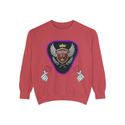 Qatar-Inspired Unisex Sweatshirt, Cozy Gift for Sports Fans, Stylish Casualwear, Travel Apparel, Souvenir from Qatar
