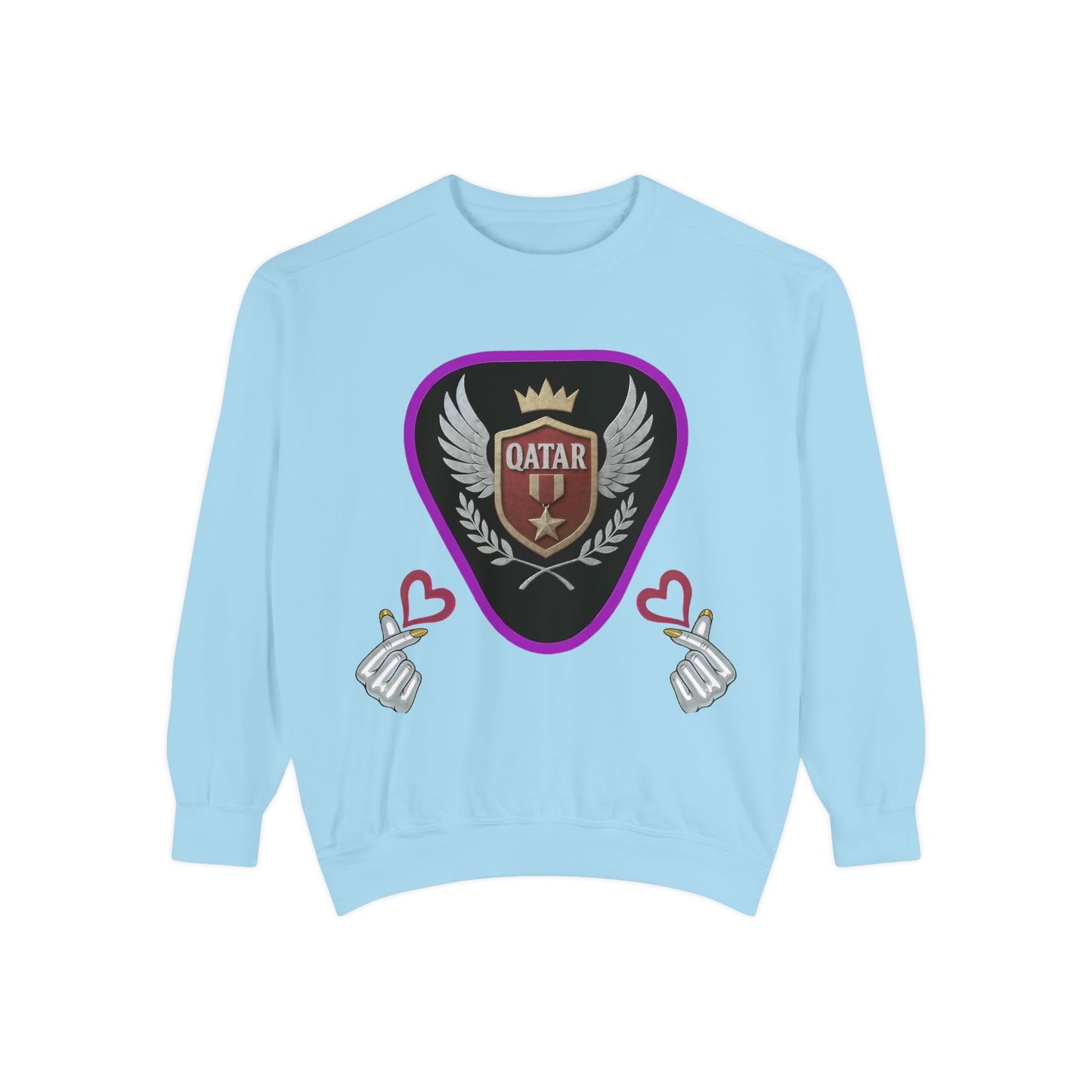 Qatar-Inspired Unisex Sweatshirt, Cozy Gift for Sports Fans, Stylish Casualwear, Travel Apparel, Souvenir from Qatar