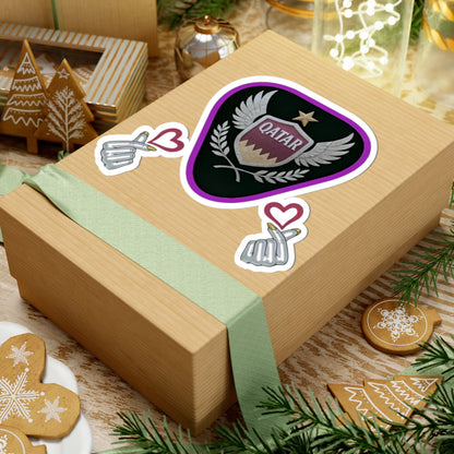 Qatar Themed Kiss-Cut Stickers for Laptops, Water Bottles, Travel Decor, Gifts, Sports Enthusiasts
