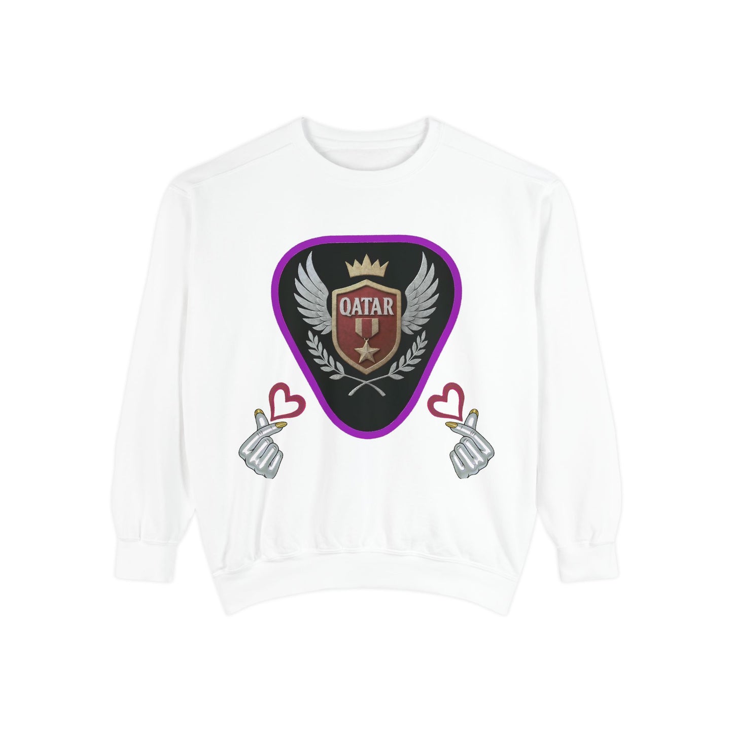 Qatar-Inspired Unisex Sweatshirt, Cozy Gift for Sports Fans, Stylish Casualwear, Travel Apparel, Souvenir from Qatar