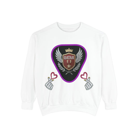 Qatar-Inspired Unisex Sweatshirt, Cozy Gift for Sports Fans, Stylish Casualwear, Travel Apparel, Souvenir from Qatar