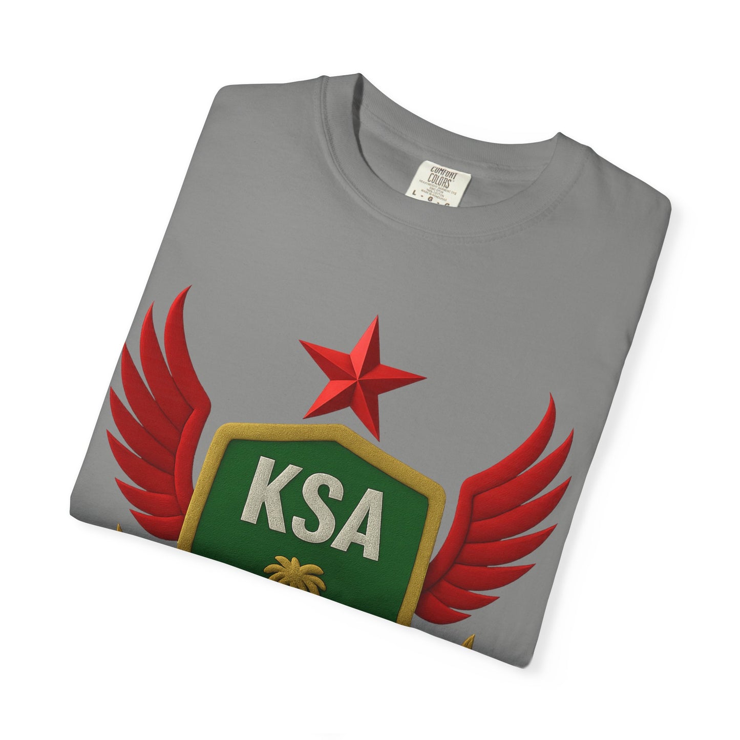 KSA Inspired Unisex Garment-Dyed T-shirt | Casual Style Tee, Graphic Shirt, Unique Design, Gift for Fans, Summer Fashion
