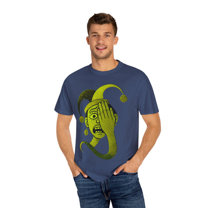 Garment-Dyed T-shirt 'i can't see' Design