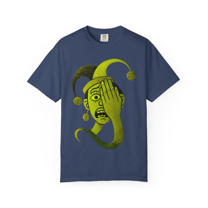 Garment-Dyed T-shirt 'i can't see' Design