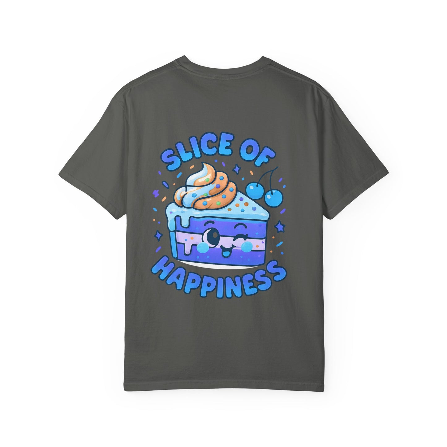 Colorful Slice of Happiness T-Shirt, Cute Dessert Tee, Unisex Graphic Tee, Sweet Gift for Foodies, Fun Casual Wear
